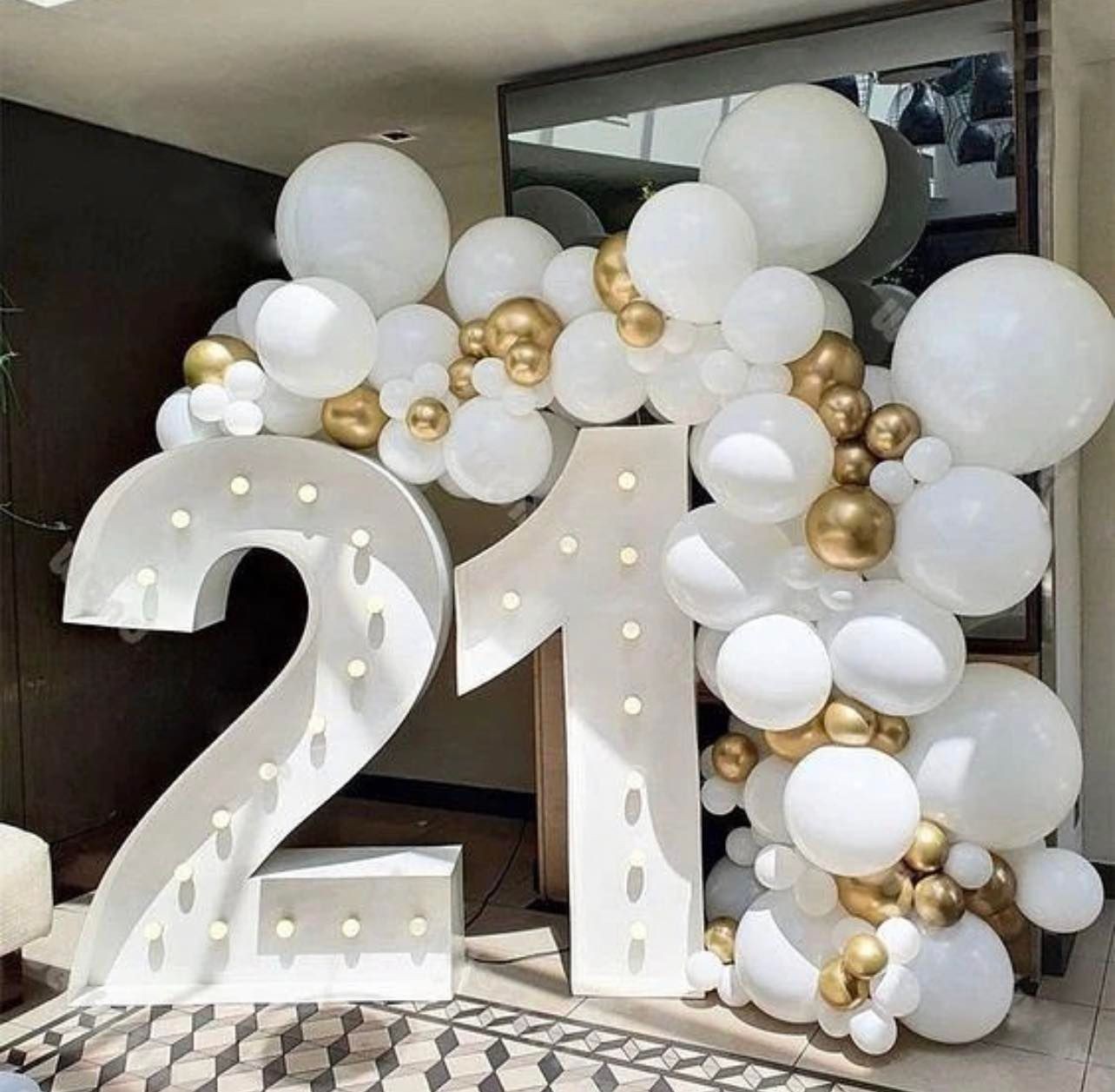 LED Number and Balloon Package 2