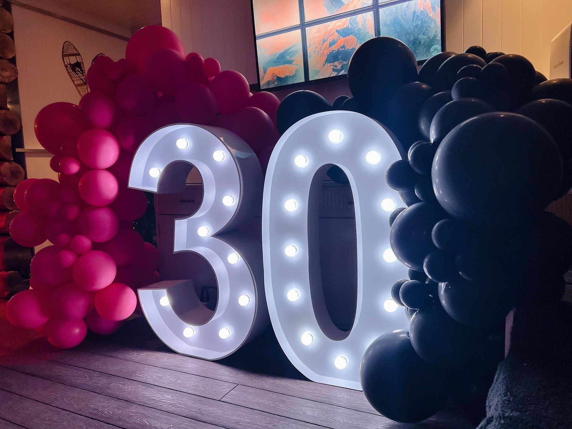 LED Number and Balloon Package 3